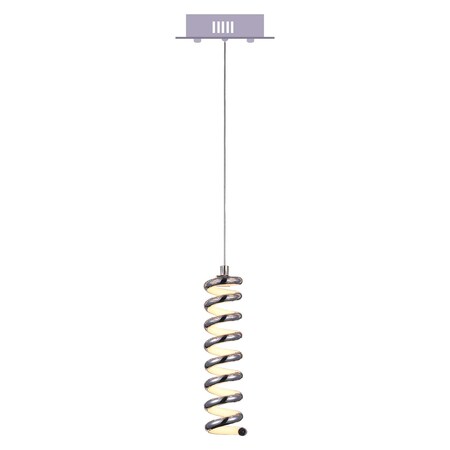 Cwi Lighting Led Down Mini Pendant With Chrome Finish 7121P6-1-601